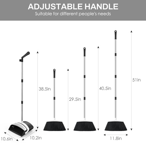 Image of Broom and Dustpan Set for Home,