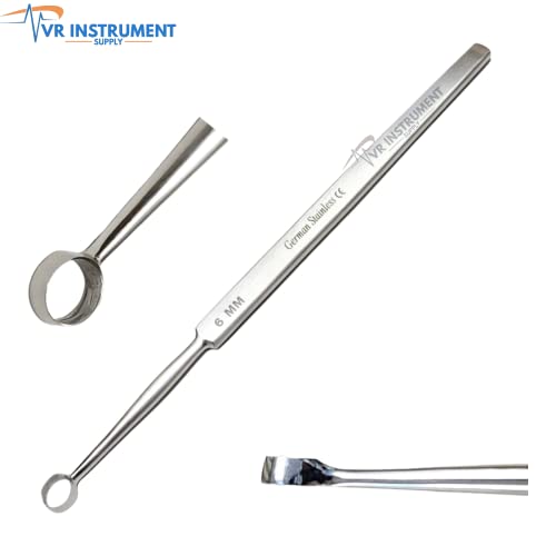 Vr Instrument Supply VR-FDC-6 Ent Dermatology Fox Dermal Curettes 6 Mm Surgical Medicai Instruments 5.5 Inch thumb #1