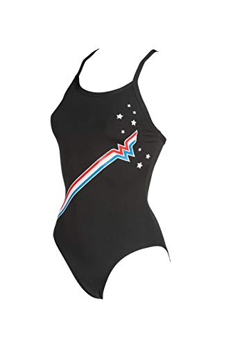 Image of Arena Women's Standard Country Flags Light Drop Back MaxLife One Piece Swimsuit