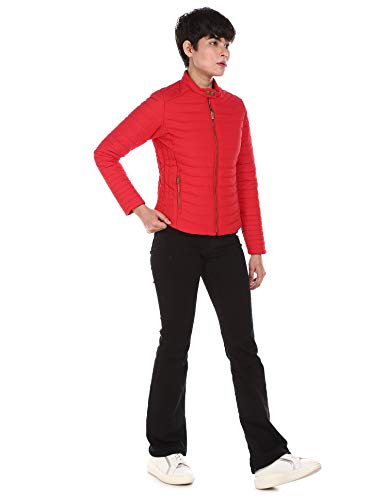 Image of U.S. Polo Assn. Polyester Women Long Sleeve Solid Hood Standard Length Quilted Jacket