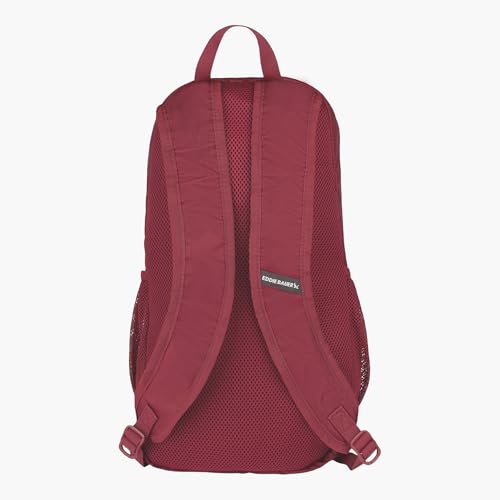 Image of Eddie Bauer Stowaway Packable Backpack | Travel | Outdoor | Lightweight | Foldable | Durable | Ripstop Polyester | 20L - Black Cherry