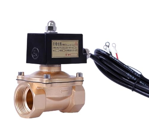 Électrovanne laiton normalement fermée 1 pouce 220V pour eau et chauffage - 3