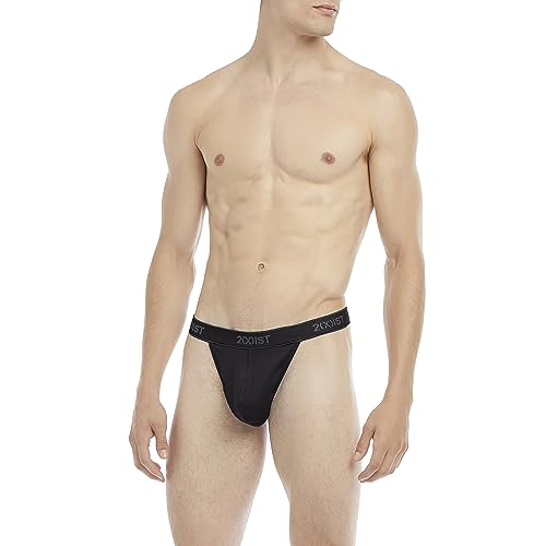 2(X)IST mens Essential Cotton Classic Thong 3-pack3