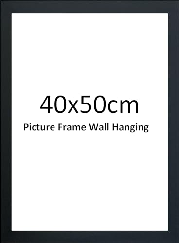 DECORO 40x50cm Black Colour Photo Frame 50x40cm/40x50cm Picture Size Frame Poster frame Wall Hangings Decore (BLACK 40X50 CM)