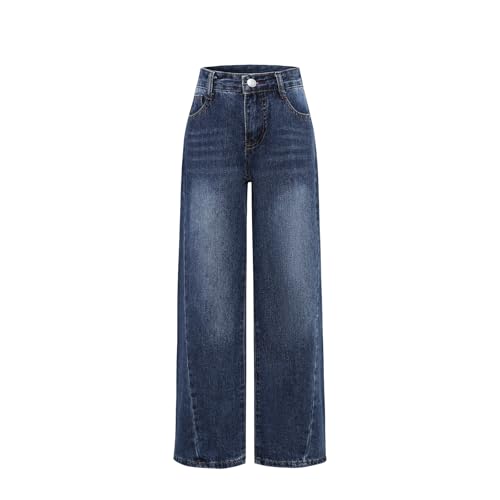 Boys' Jeans Wide Leg Pants Bone Breaking Design Fashionable Versatile Comfortable Fit Jeans Kids 3Y-16Y