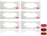 Pluzmecalm 6Pcs Lip Liner Stencils Lip Painting Template Lip Make Up Mold Card Beginner Cosmetic Aid Tools for Women