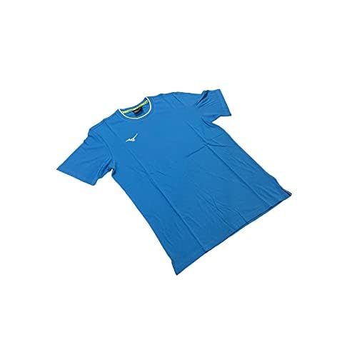 Mizuno32EA704020 Tee T-Shirt for Men, X-Large, Sky Blue/White