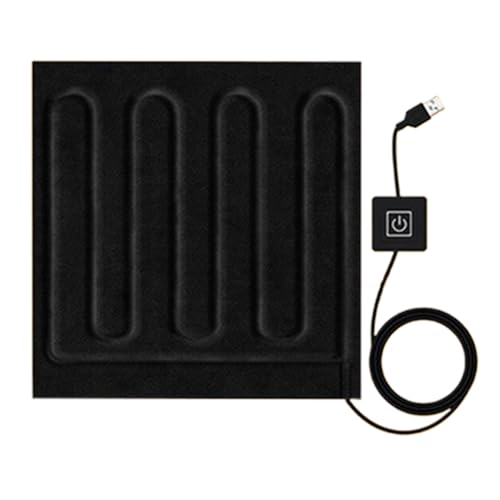 Tappetino Riscaldante USB 5V - Coperta Elettrica Portatile Per Auto E Casa | 30x30 Cm Con 3 Modalità Di Temperatura E Timer | Alimentazione A Power Bank, Per Viaggi, Ufficio E Dormitorio