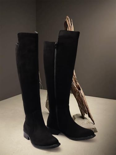 Image of Elle Women's stylishand trendy Boots With Ziper Round Toe for Casual and Party Use