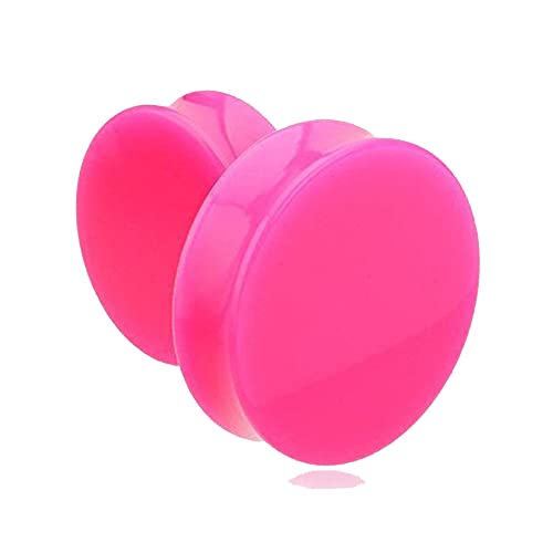 Écarteurs d'oreille acrylique rose E602A pour affirmer son style alternatif au quotidien