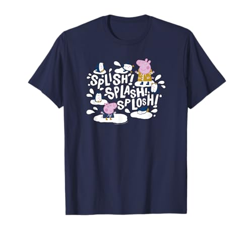 T-shirt Peppa Pig facile à laver motif pingouins pour enfants actifs