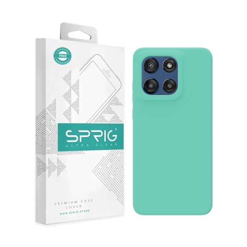 Image of SPRIG Compatible with Moto Edge 60 Stylus Premium SilkTone Back Cover Drop Tested Shock Proof Mobile Case for Men, Women, Boys and Girls with Camera Protection (Turquoise Blue)