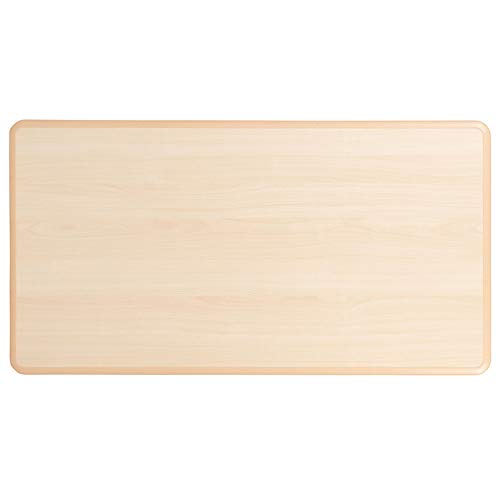 F&F Furniture Group 47.25" Beige Contemporary Height Adjustable Rectangular Activity Table #TOP3