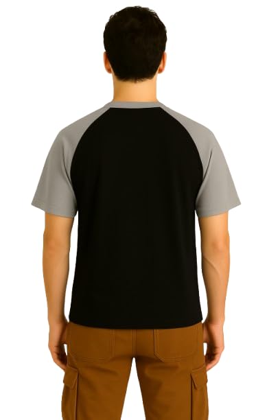 Image of KG3 Men's Regular Fit Round Neck Half Sleeves Solid Casual Wear T-Shirt I Unisex Regular Cotton Combo of 2 Solid Color Tshirt