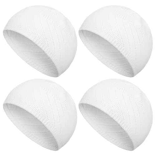 Image of Boyiee Kufi Hat for Men Muslim Knit Kufi Cap Crochet Beanie Skull Beanie African Hat for Men Women