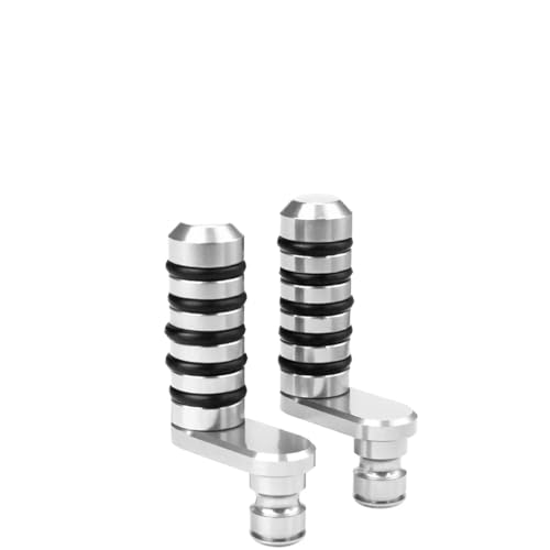 For Aprilia Tuono 660 V4 1100 1000 Shiver 750 Mana 850 RSV4 RSV 1000 Mille V4R Motorrad Hinterradbremspedal Schalthebel Zehenrasten(Silver)