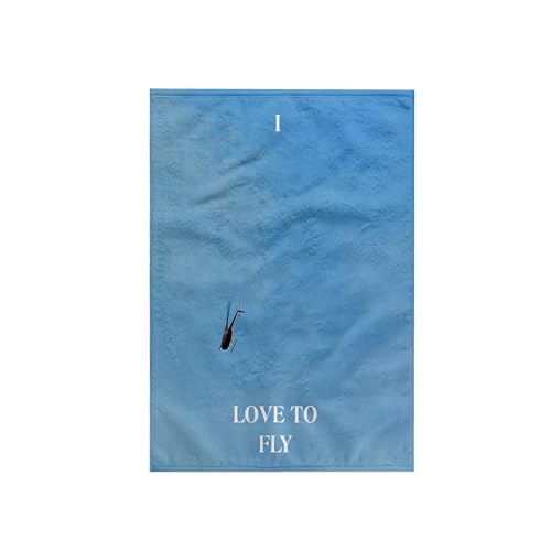 3dRose 15x22 Hand Towel - Helicopter in Flight Transportation