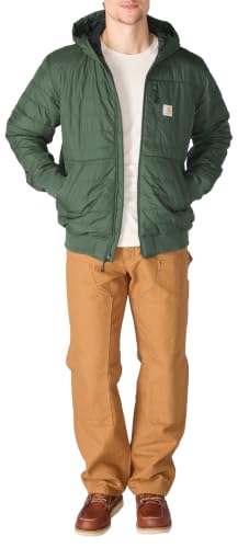Image of Carhartt Men's Rain Defender Relaxed Fit Lightweight Insulated Hooded Jacket