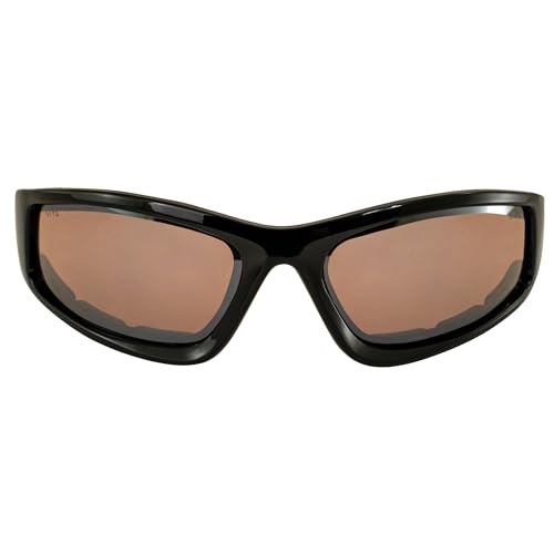 Global Vision Eyewear Triumphant Safety Sunglasses with Matte Black Frame and Driving Mirror Lenses2