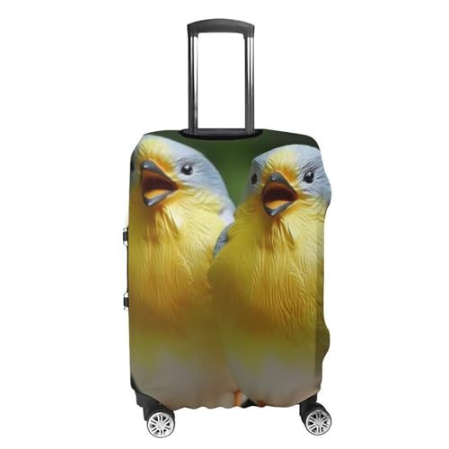 Funny Bird Luggage Cover, Elastic Luggage Protector Fits 19-32in Suitcases, Washable & Anti-Scratch Suitcase Cover for Men Women M4