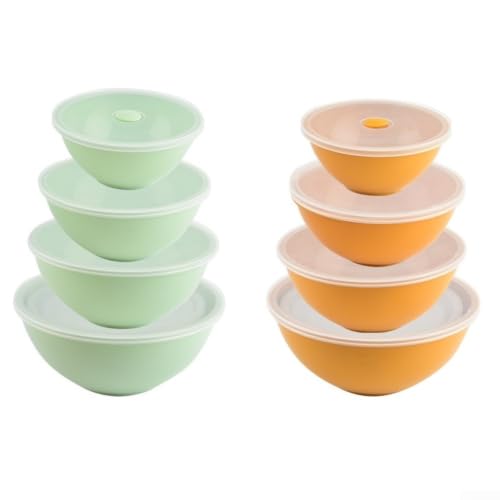 Boîtes de conservation pour l'organisation de la cuisine, récipients hermétiques vert et jaune - 6
