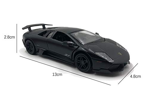 emosq ® Con Licencia Oficial 1:36 Super Car Modelo de Metal Colección All Black(Murcielago LP 670-4 Sv)