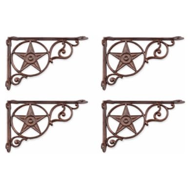 Cast Iron Antique Star Brackets Garden Braces Shelf Bracket