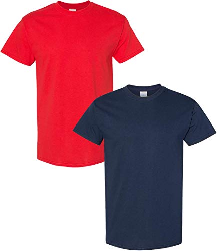 T-shirt en jersey confortable Gildan col montant rouge durable