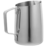 Hemobllo Jarra Espumadora de Leche Inoxidable Taza para Espumar Leche con Pico Estrecho Herramienta para Café Espresso y Latte Art Utensilio Duradero para y Aficionados