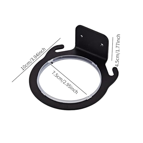 FLCPJGV Suporte de Cabelo para Instalação Na Parede, Organizador de Secador E Ferramentas, Preto