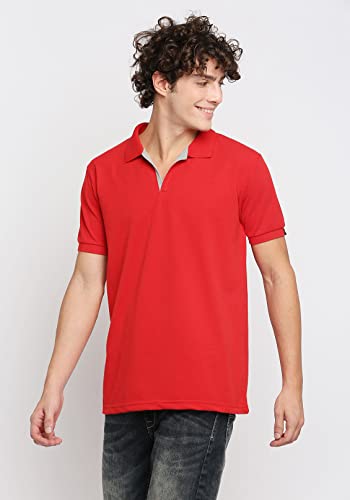 Image of Wear Your Opinion Solid Cotton Rich Polo T Shirt | Collar Tshirts | Half Sleeves | Plain-Regular Fit (Available in Plus Size)
