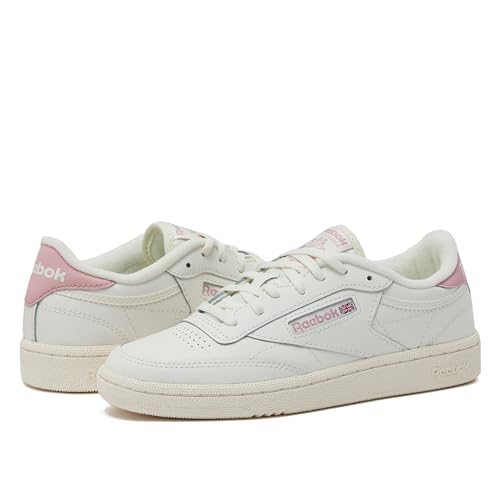 Image of Reebok Club C Girls and Boys Shoes for Kids, Toddler, Little Kid or Big Kid Sneakers, Chalk /Chalk /Smokey Rose, 11.5 Little Kid