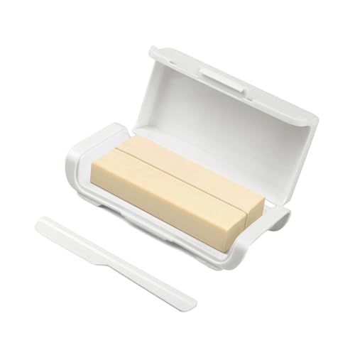 Shurhome Soporte para mantequilla, recipiente con tapa, caja de almacenamiento de queso, cocina simple, almacenamiento de cocina, junta, caja de separación de mantequilla
