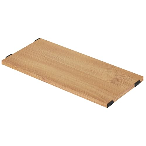 FLEXISPOT スチールラック CJ7 キッチンラック 3段 5段 幅80cm×奥行37cm 収納棚 耐荷重10kg/棚 棚板上下調整可能 キャスター付き アジャスターに付け替え可能 工具不要 防錆 (メープル, 棚板1枚)