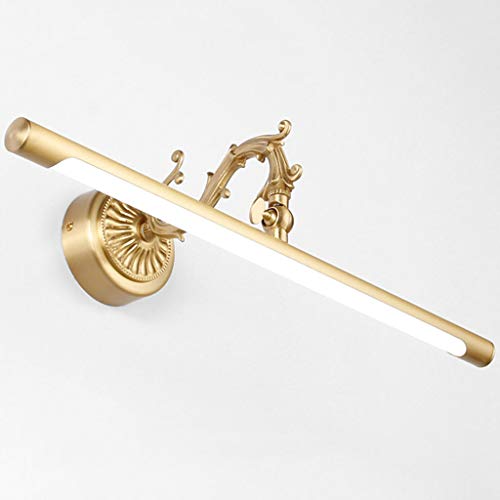 Preisvergleich Produktbild NHX LED Badezimmer Spiegelleuchte, Schminktisch Spiegelleuchte, Up Picture Wandleuchten, Spiegelrahmen Lampe, drehbare Kupfer Wand WC-Lampe,Warm White light-52cm