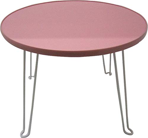 Amazon｜祐徳通商 You&Ai 丸テーブル ピンク HH8104PI｜サイドテーブル