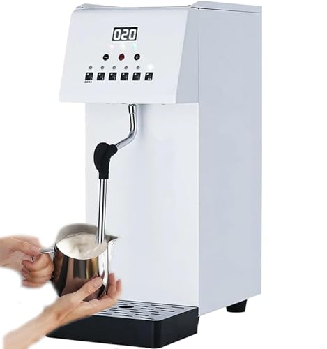 Espumador de leche, máquina comercial eléctrica y de vapor para hervir agua, ideal para cafeterías, tiendas de té y leche.