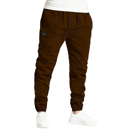 Men's Hiking Outdoor Track Sweatpants Casual Twill Track Jogging Pants Classic Cotton Chino Cargo Trousers