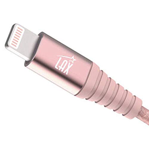 Lax Apple Mfi Certified Cable - Nylon Braided 6Ft Strong Lightning Cord - Lightning To Usb Tough Charging Cord For Iphone 11, 11 Pro, 11 Pro Max, Xs Max, Xs, X, 8, 8 Plus, 7, 7 Plus, Ipad, Ipod & More #TOP2