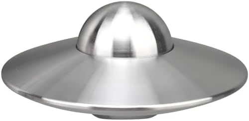 UFO Fidget Spinner Toy for Kids Adults, Aluminium Alloy Metal Spaceship Finger Hand Spinner, Cool Gadget Desk Toy Decoration, Holiday Stocking Stuffer Gift for Stress Relief EDC Autism Boy Teen