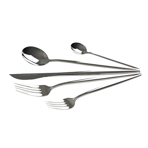 Karaca Jupiter 30-delige bestekset voor 6 personen, met doosje, vorken, lepels, taartvorken, roestvrij staal, eetbestek, tafelbestek, gezond en hygiënisch, modern design - Image 4
