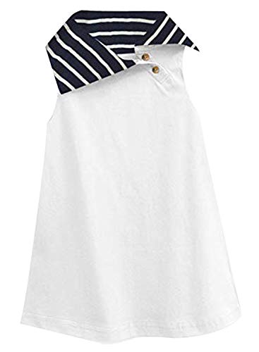 Image of A.T.U.N. (ALL THINGS UBER NICE) Solid A-Line Mini Dress | Sleeveless Casual Dress for Girls