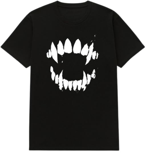 DigiProw Glow in Dark Black Tshirt with Teeth