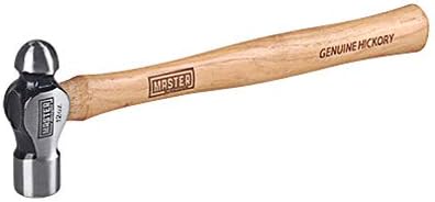 Master Mechanic Jk190500 Ball Pein Hammer With Engraved Hickory Handle, 12 Oz