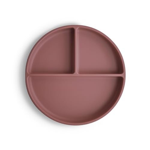 Image of mushie Silicone Suction Plate | BPA-Free Non-Slip Design (Woodchuck)