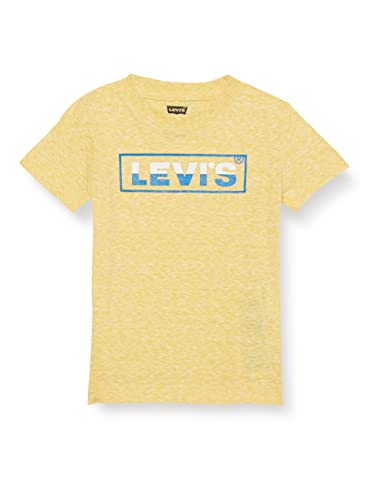 Levi's Boys' Box Tab Graphic T-Shirt, Lemon Snow, 4T #TOP7
