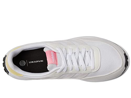adidas Girl's Run 70s (Little Kid/Big Kid) White/Bliss Pink/Beam Pink 7 Big Kid M2