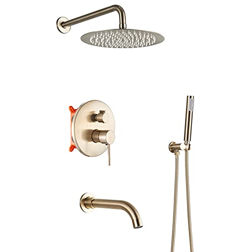 Système de douche dissimulé à 3 voies avec mitigeur de pluie 12 pouces - 2