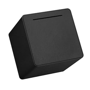 hizgo Adults Assembly Piggy Bank, 6″ Large Piggy Bank for Adults/Kids Must Break to Open, Unopenable Money Saving Box for 2024 Cash Saving (Black)