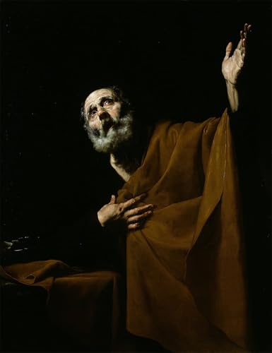 Tableaux Saint Pierre pénitent pour habiller un grand mur vide
